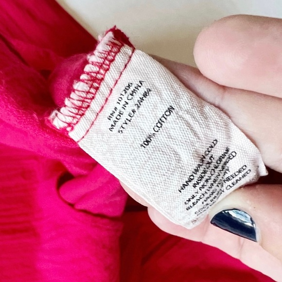 Soft Surroundings Hi Low Cutout Red Dress - Picture 7 of 10